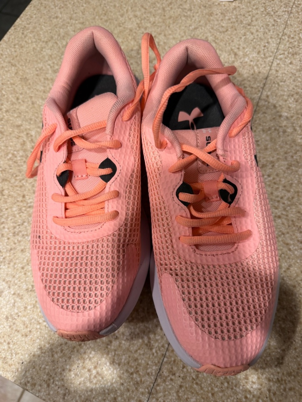 Under Armour Coral/Peach Women's Athletic Running Sneakers